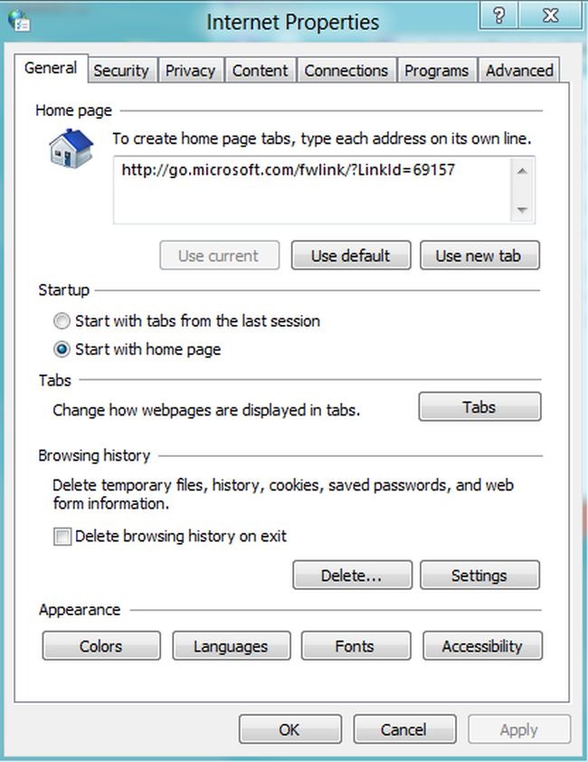 Click on privacy tab